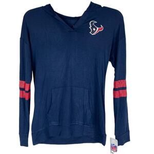 Houston Texans NFL Team Apparel NWT Lightweight Hoodie Girl's Size XS Navy